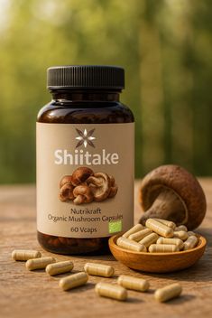 Nutrikraft - Capsule di Shiitake Biologiche 450mg 60 Cps