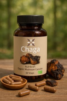 Nutrikraft - Chaga Kapszula BIO 500mg 60 Kaps