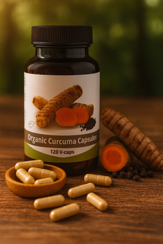 Nutrikraft - Kurkuma mit Piperin Kapseln BIO 600mg 60 Kaps