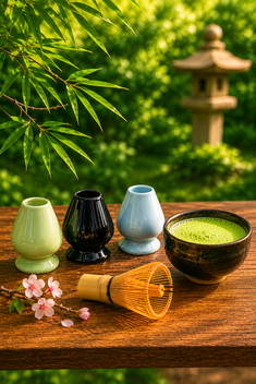 Soporte para el batidor de matcha