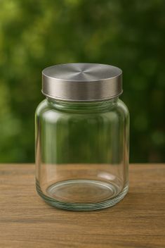 Tarro de Cristal para Hierbas con Tapa Metálica 150 ml