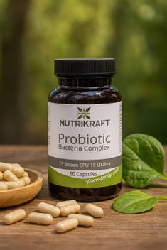 Nutrikraft – 15 Törzses Baktériumkultúra Komplex 425mg 60 Kaps 