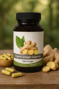 Nutrikraft - Zázvorové Kapsle BIO 500mg 120 Kapslí